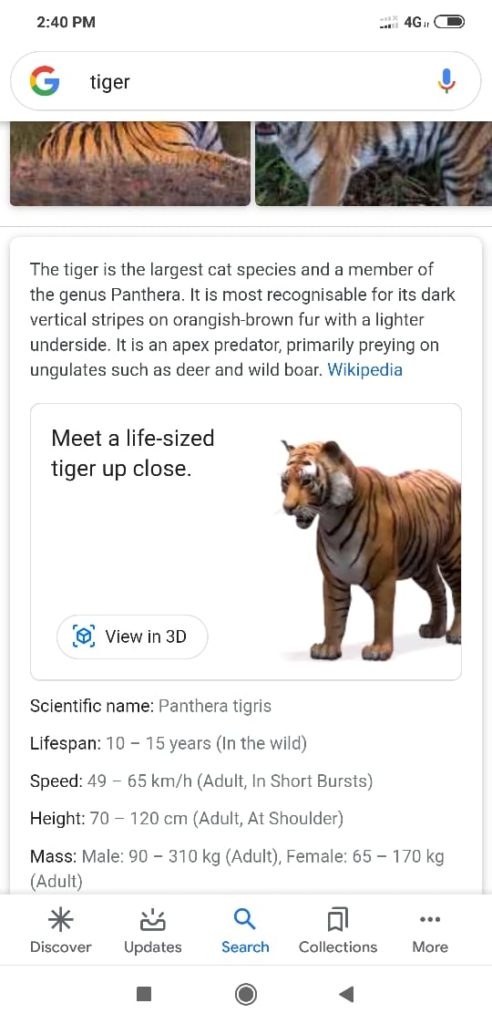 How to use GOOGLE 3D ANIMALS - TECH VILLA HINDI